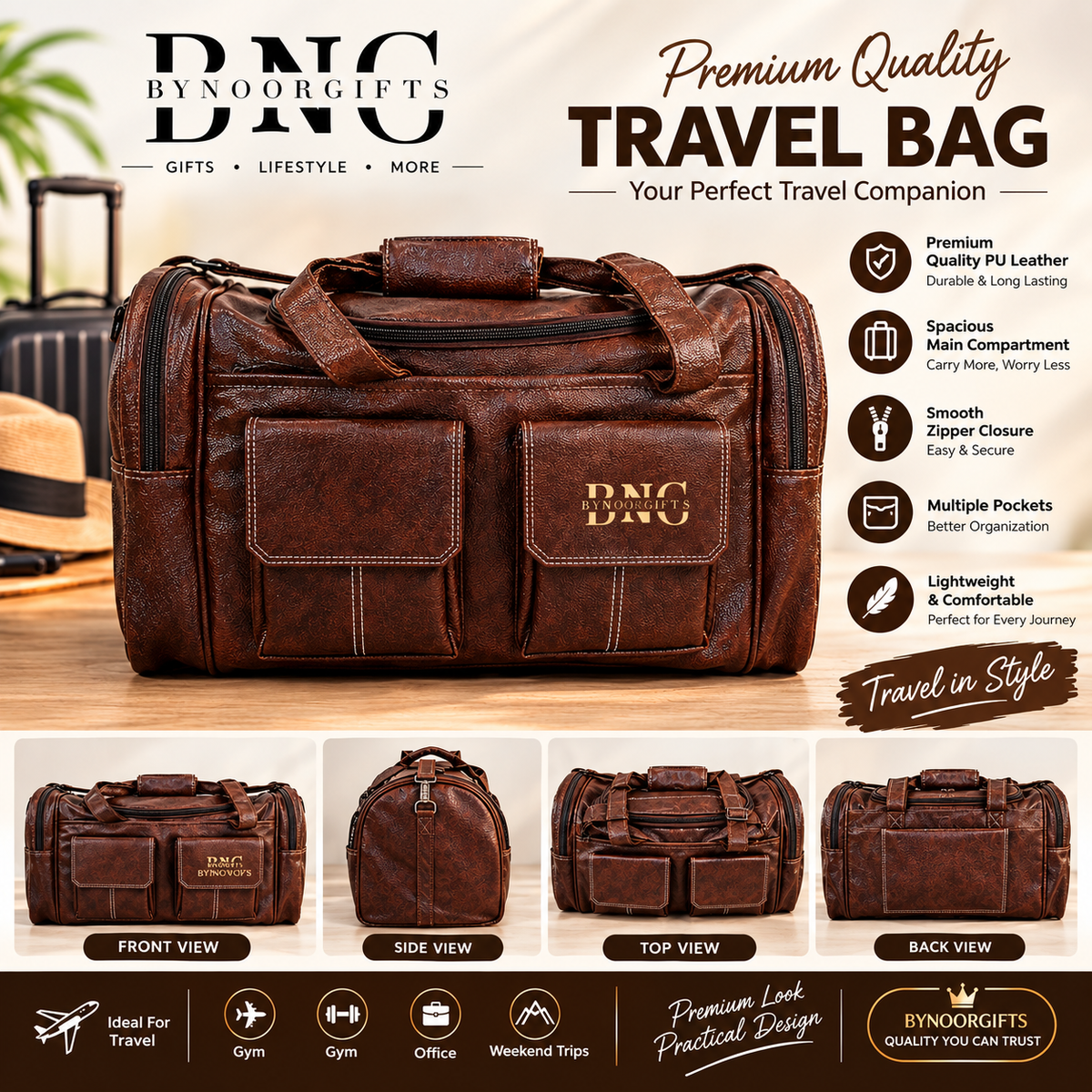 Premium Travel Duffel Bag