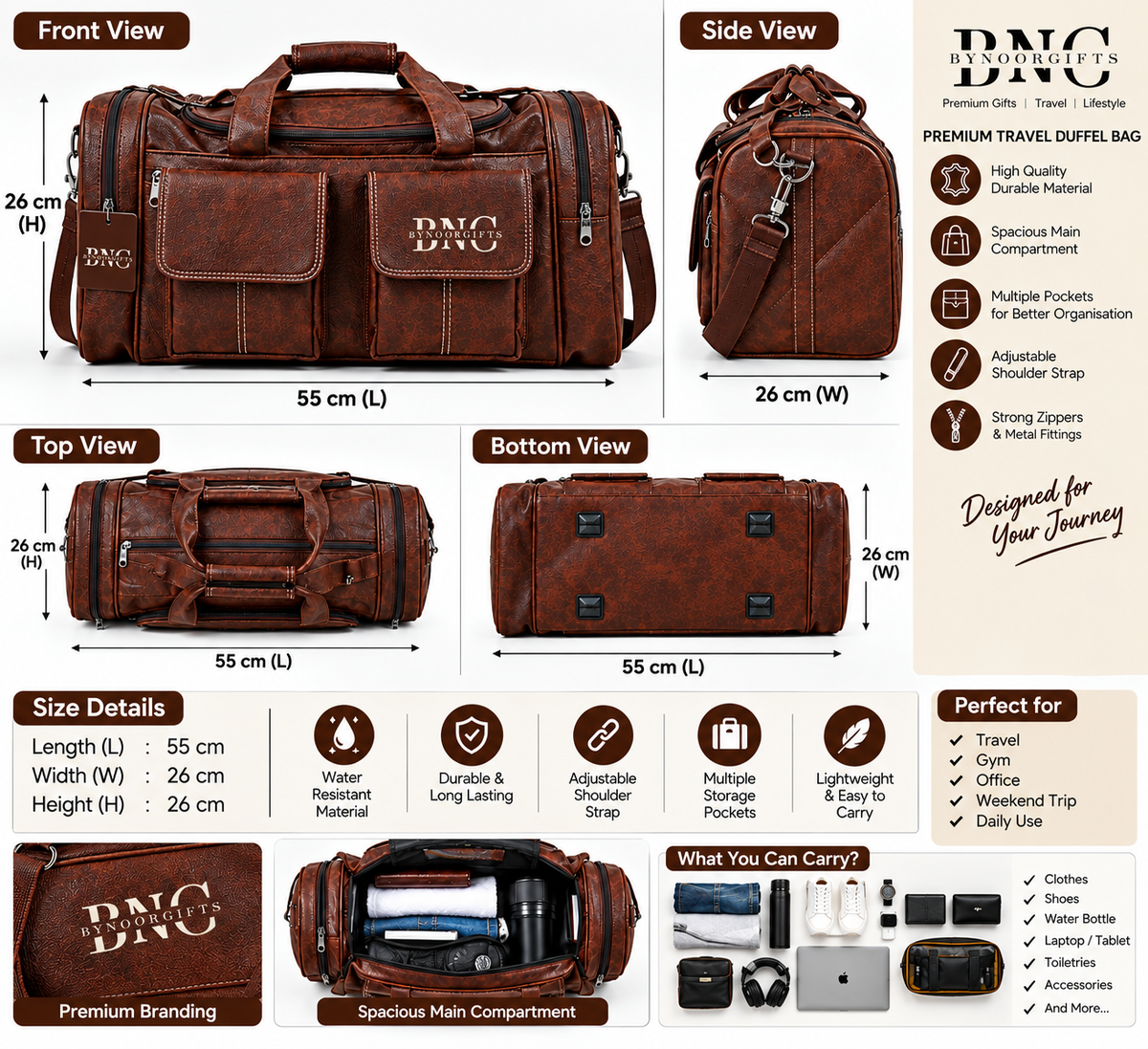 Premium Travel Duffel Bag